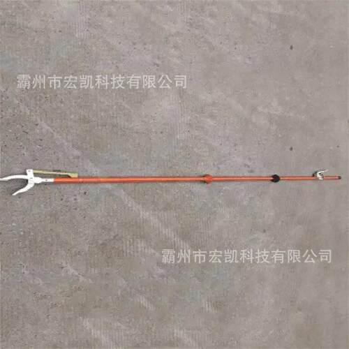 自锁式长柄绝缘夹钳2.5米玻璃钢轻型电工夹钳10KV可调式自锁夹钳
