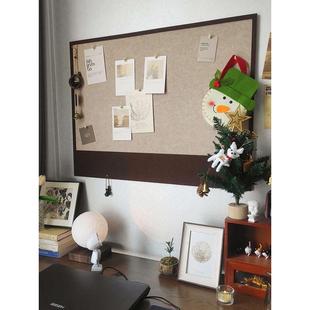 毛毡板墙贴照片墙免打孔留言板软木板挂墙展示板墙板墙面装 饰自粘