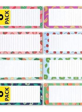 8 Pcs Sticky Note Notepads Grocery List Magnet Pad for