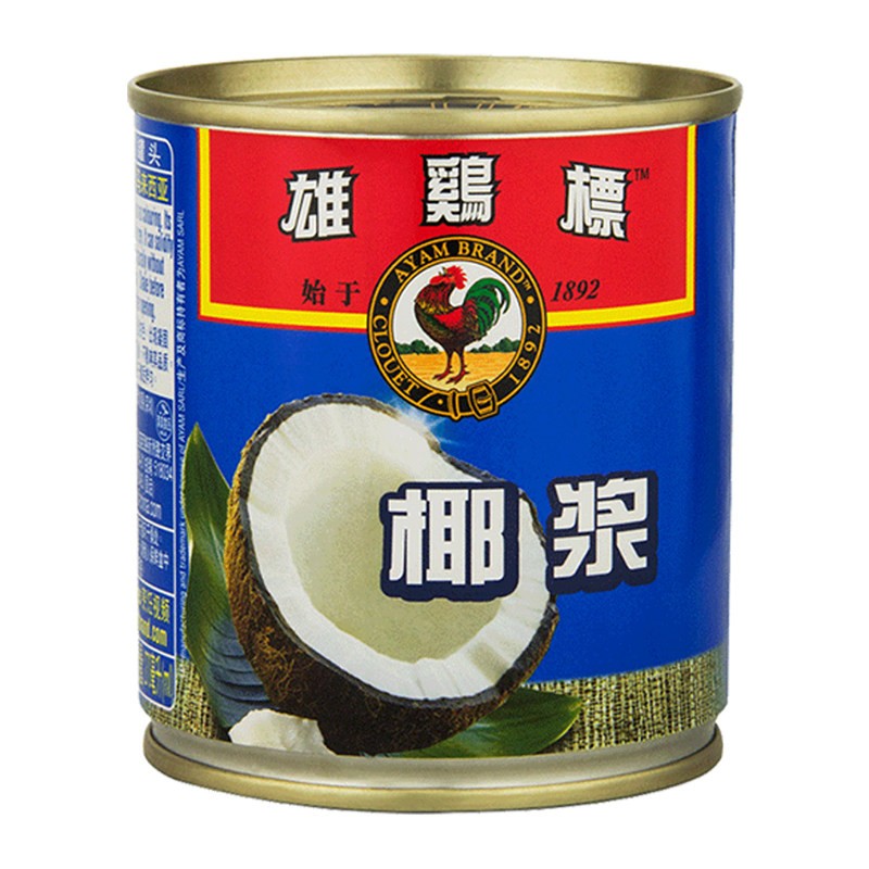 雄鸡标椰浆coconut milk 270ml糖水椰汁西米露原料马来西亚进口图片
