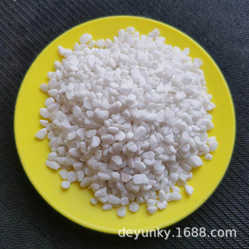白色鹅卵石园艺白石子多肉铺面白石米庭院铺路雨花石白色石子