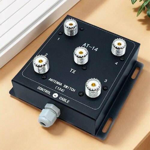 4-Way Coax Remote Antenna Switch Antenna Signal Switch 500W
