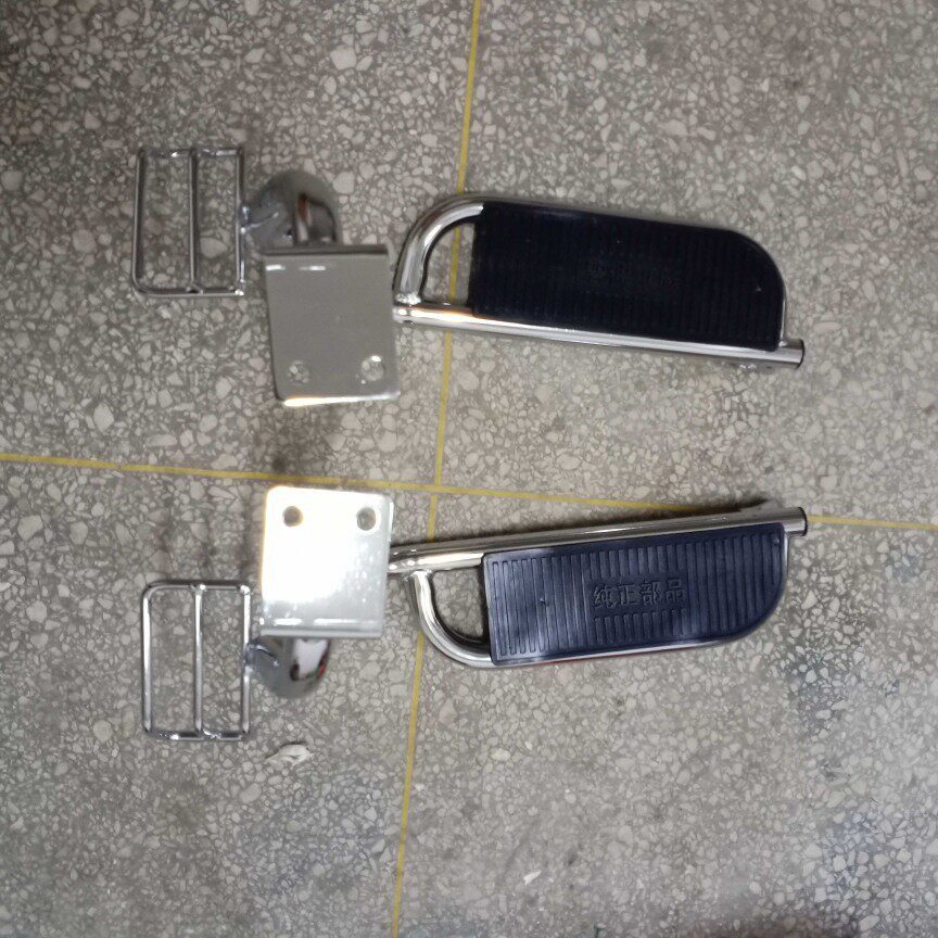 使用于新大洲摩托车配件SDH110-23后脚踏板后货架加厚脚蹬板电镀