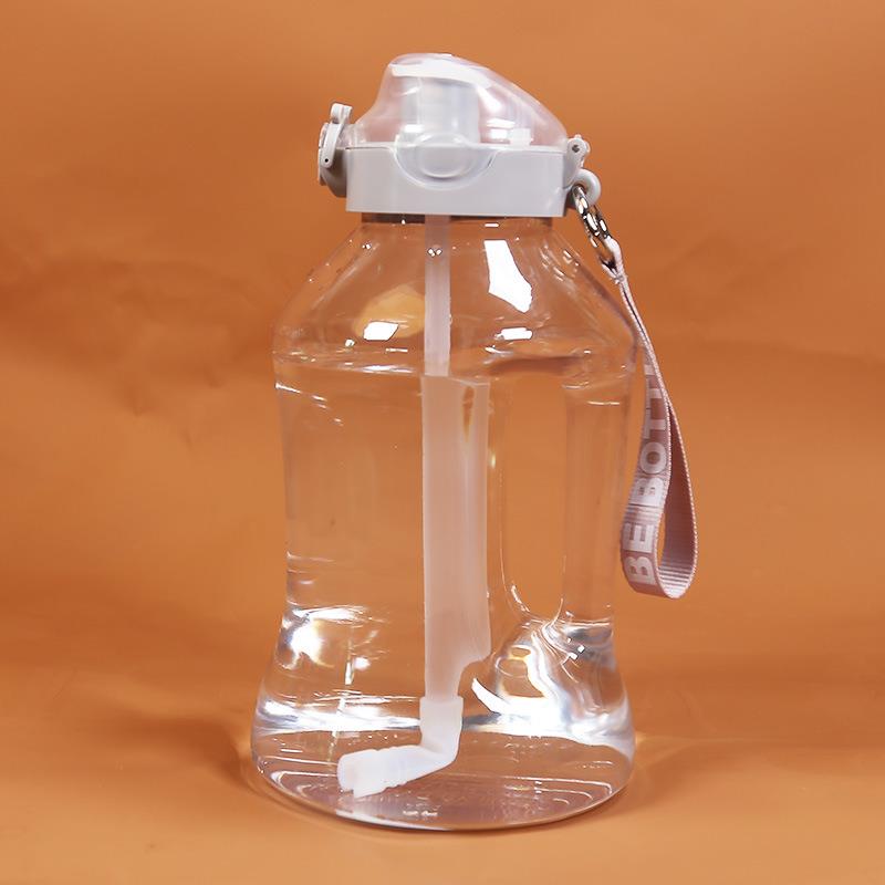 2.5L网红PCTG塑料大壶健身补水墩墩桶抓握喝水桶吸管水桶冷水瓶杯