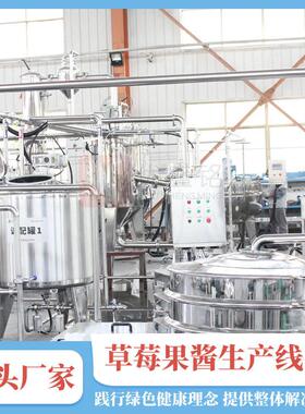 小型番茄沙司调配生产线草莓酱清洗榨汁机果酱灌装设备