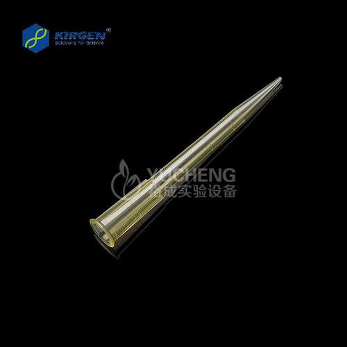 Kigen色科进20度0ul加长吸头吸嘴 黄 1-200ul带r刻 叠装 KG1252