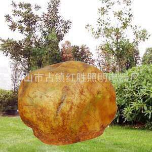 厂家供应园林发光石头灯 园林发光仿石灯 草地音响灯 树脂灯