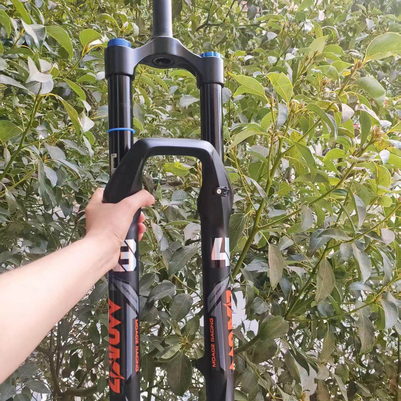 正品玛卡威登山车前叉34管160行程AM高强度气压前叉越野快拆气叉