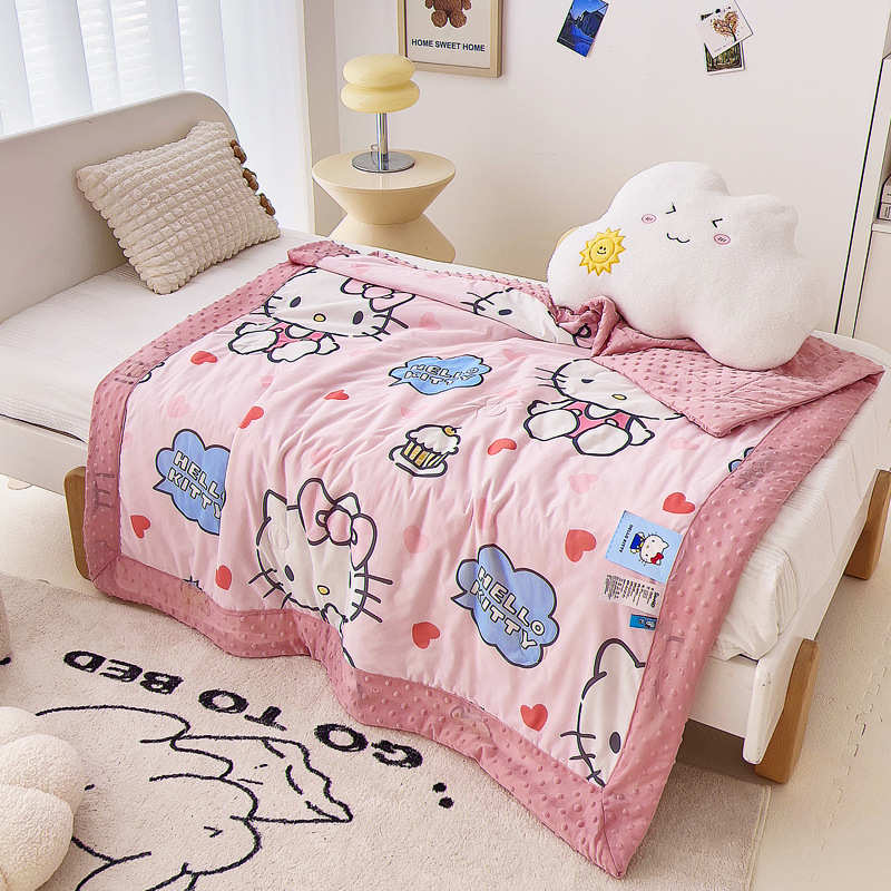 helloKitty库洛米联名空调被凉感豆豆被儿童夏季可机洗女童小学生
