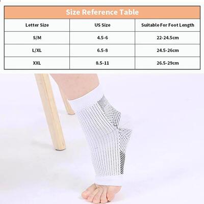 1Pair Neuropathy Socks Ankle Protector Anti Fatigue Compress