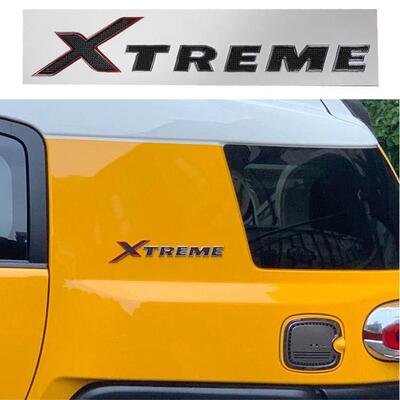 适用于 于FJCRUISER汽车车标车身侧标国外版Xtreme装饰贴彩条拉花