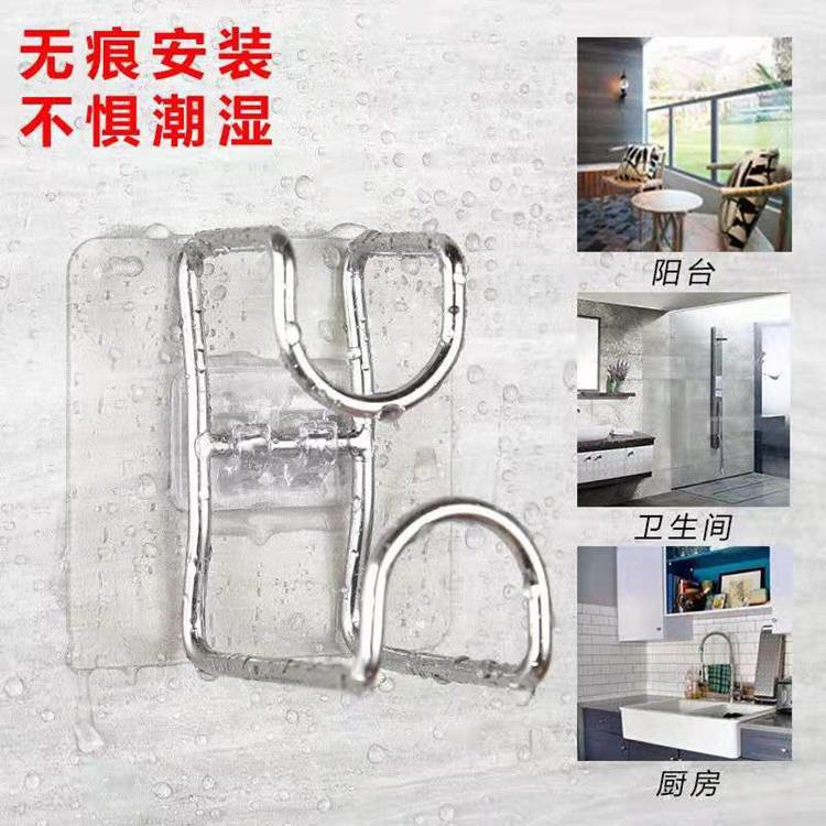 厂价货源浴室不锈钢脸盆架卫生间无痕免钉粘钩墙壁挂脸盆挂钩