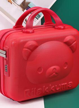 高档日本纳TELU手提化妆小箱子S卡可爱密码通箱轻便旅行迷你收箱