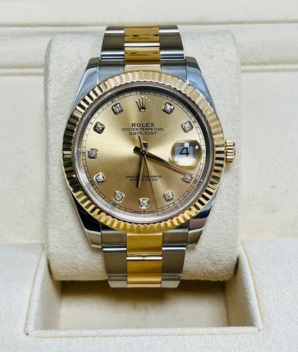 表径41mm-劳力士手表男日志型126333间金款男表日历自动机械-98新