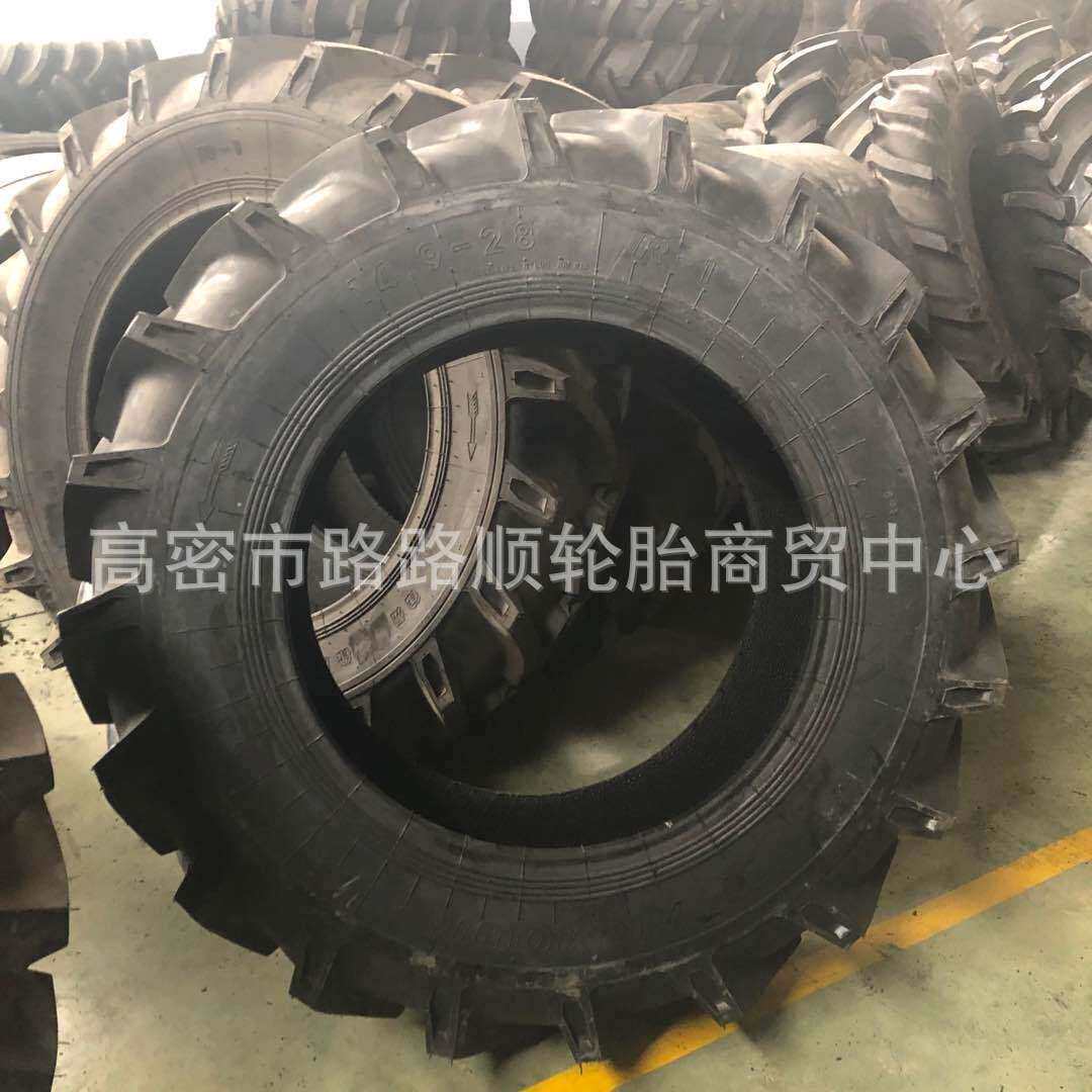 徐州甲子农用拖拉机耐扎刺人字轮胎14.9-28 厂家直供零售