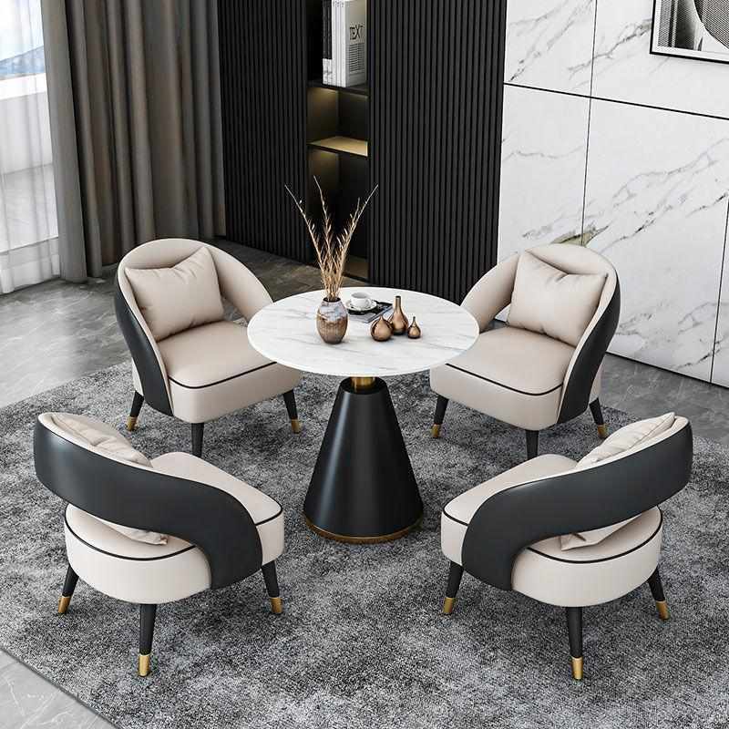 洽谈桌椅组合休闲沙发接待沙发单人椅轻奢酒店商务休闲椅办公沙发