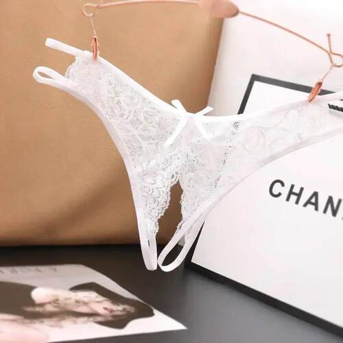 Women's Panties Crotch Opening Transparent G-strings Tho