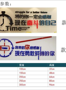 将来的你感谢现在拼搏奋斗的自己办公室教室团队励志3d立体墙贴