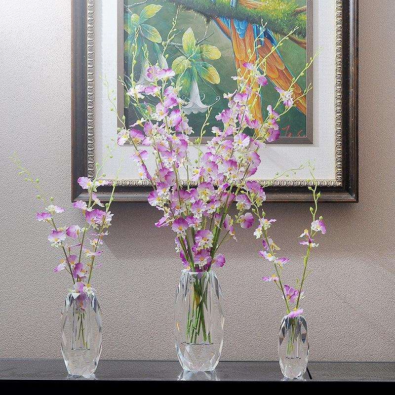 欧式水晶玻璃小花瓶 插花小花瓶 办公桌餐桌装饰小清新花瓶摆件