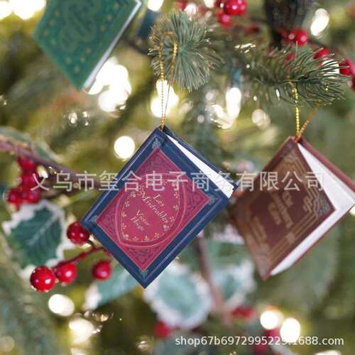 跨境爆款Mini Book Ornament Advent Vol. II迷你书装饰降临卷 II