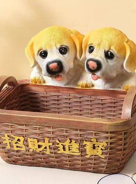 特大号狗狗钥匙收纳摆件大容量客厅茶几遥控器入户鞋柜进门口摆放