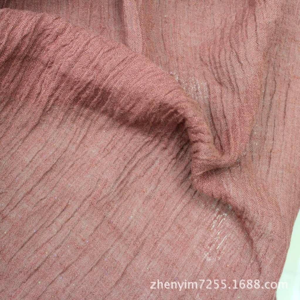 M-210 现货 进口天然纯麻 色织染色绉布衬衣女装韩版服装面料批发