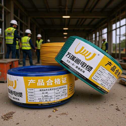 万瑞通电线电缆BVRBV1.5/2.5/4平方纯铜国标家装用多股单芯软线