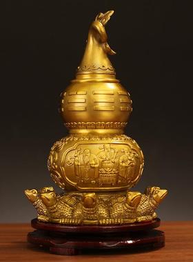 全工厂直发铜九龟葫芦天ZGJ医葫芦铜摆摆件客厅办公室面桌玄关饰