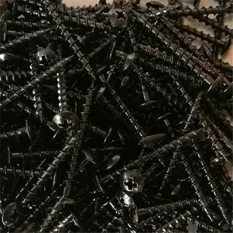 KTA4*40黑色加硬大扁自攻 快速牙家具音箱高强度螺丝广东厂家直销