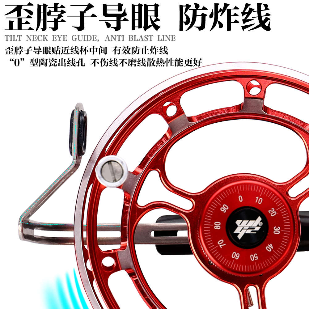 精品谷麦轮手拨轮八卦轮前打竿谷麦轮专用鱼轮超轻风火轮谷麦钓专