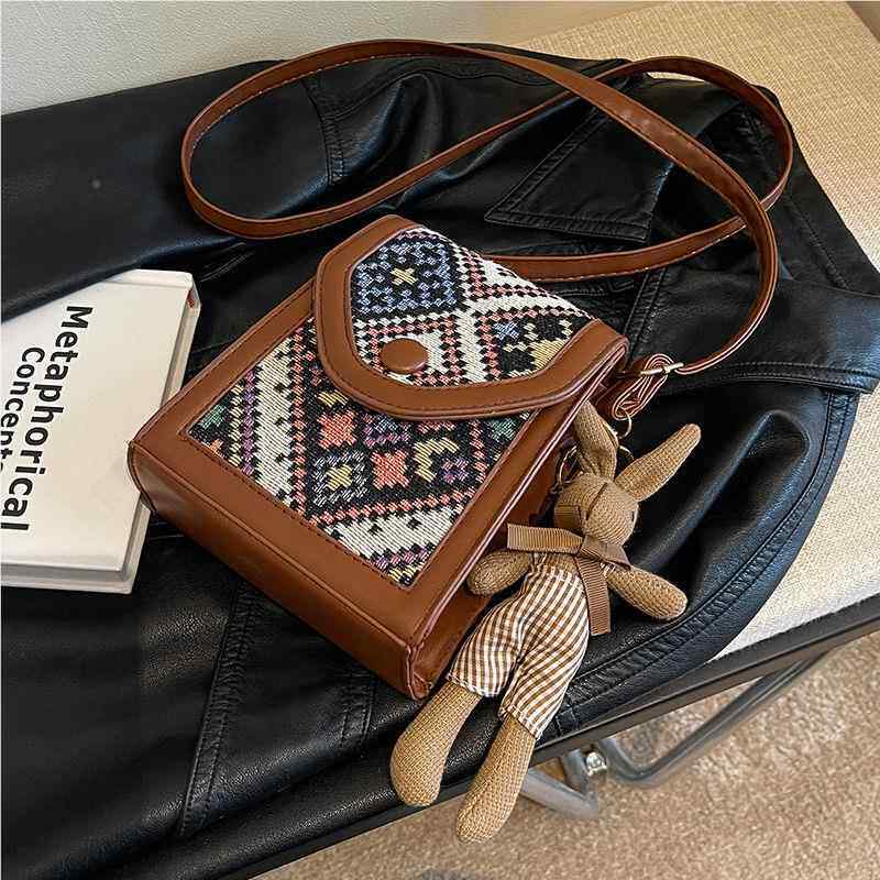 款中尚国民族风绣花包包女挎包小挎包新可爱时女KCC士手机包单斜