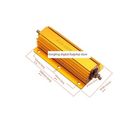 Rxg24-200W大功率金铝壳冷却电阻器限制0.1/0.5/1/50/100欧姆2K