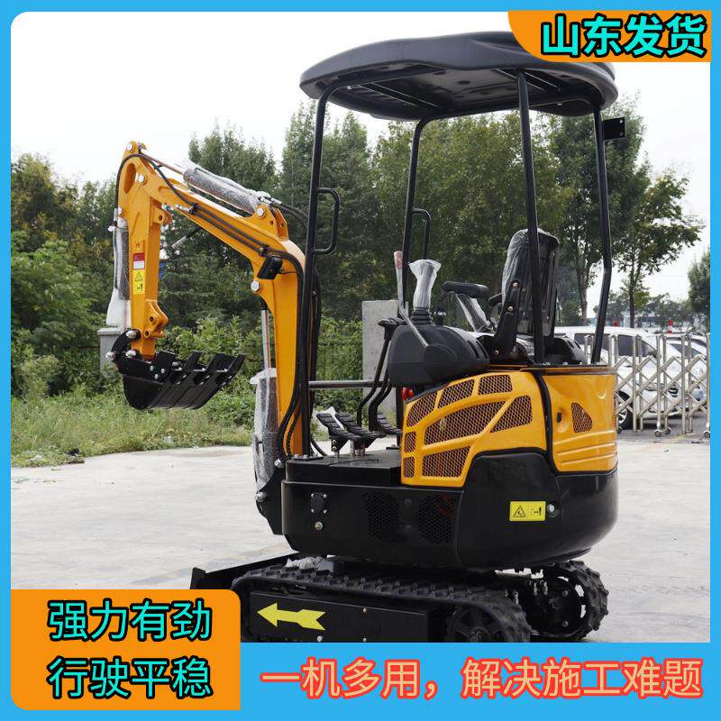 出口跨境1.5吨小型履带挖掘机 老旧小区改造家用挖士挖机