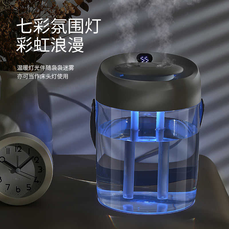 新款空气加湿器家用大容量静音卧室大雾量喷雾桌面香薰空调增湿机