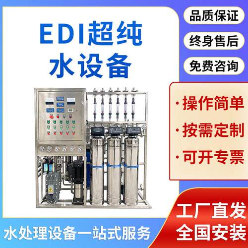 250L/H反渗透净水机处理设备大型工业商用EDI脱盐设备