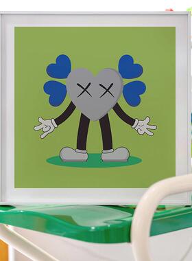 星星潮流装饰画kwas可爱的画艺术家卧室画家居卧室客厅装饰挂画