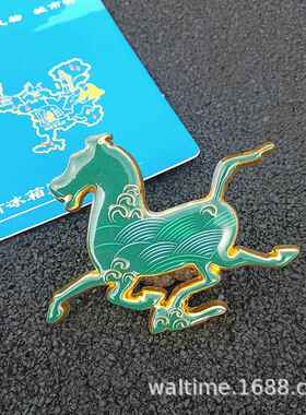 甘肃文创马踏飞燕冰箱贴冰箱贴以梦为马浮雕立体金属磁铁工艺品