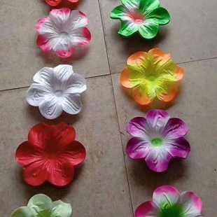 八角花绢花布花六角菊花花丝布花木棉花把花手捧花配件用森升