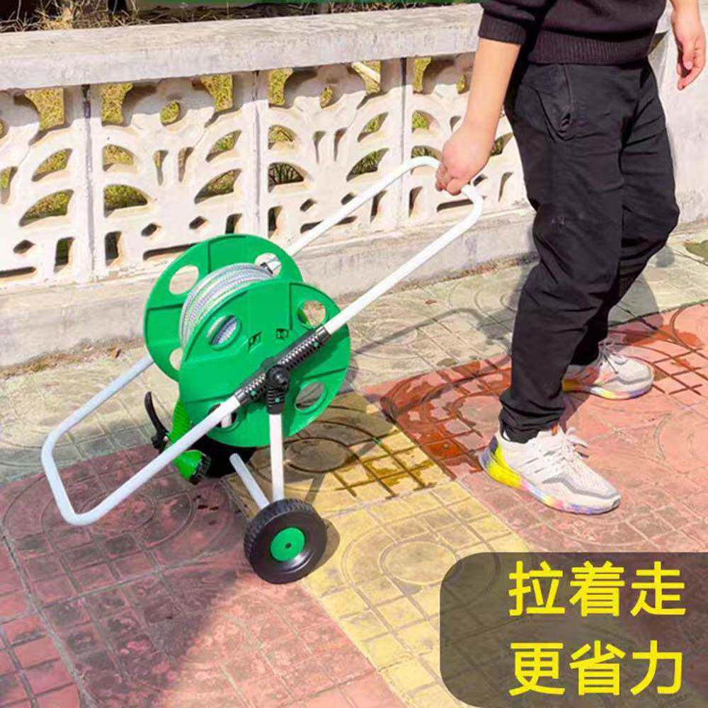 家用园林水管车大号卷水管卷线盘手推式带轮50米卷管器