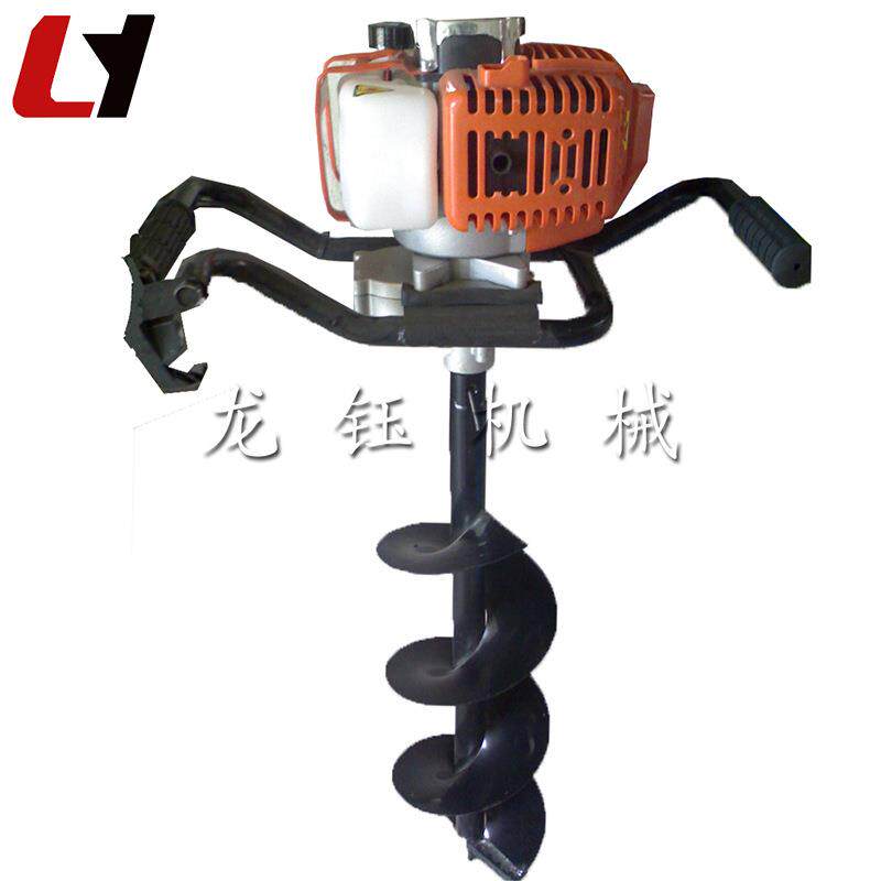 加厚型栽树挖坑机苗木植树挖坑机大功率农用手提式钻孔机