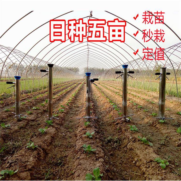 双把手不锈钢栽苗蔬大棚育苗移栽定器秒栽器家用OGZ器植小型种菜