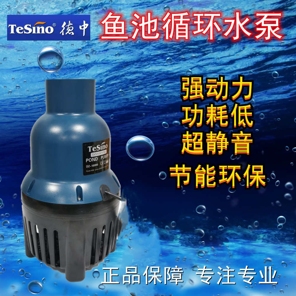 德中DZ鱼池循环水泵户外大流量过滤泵锦鲤池烟斗泵海水专用潜水泵