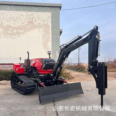 50马力旋耕机水旱两用犁地开沟乘坐式农用拖拉机60马力履带式微耕