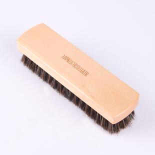 现货大号原木马毛刷 马毛 高档鞋刷子 上油 抛光 清洁除尘刷 软毛
