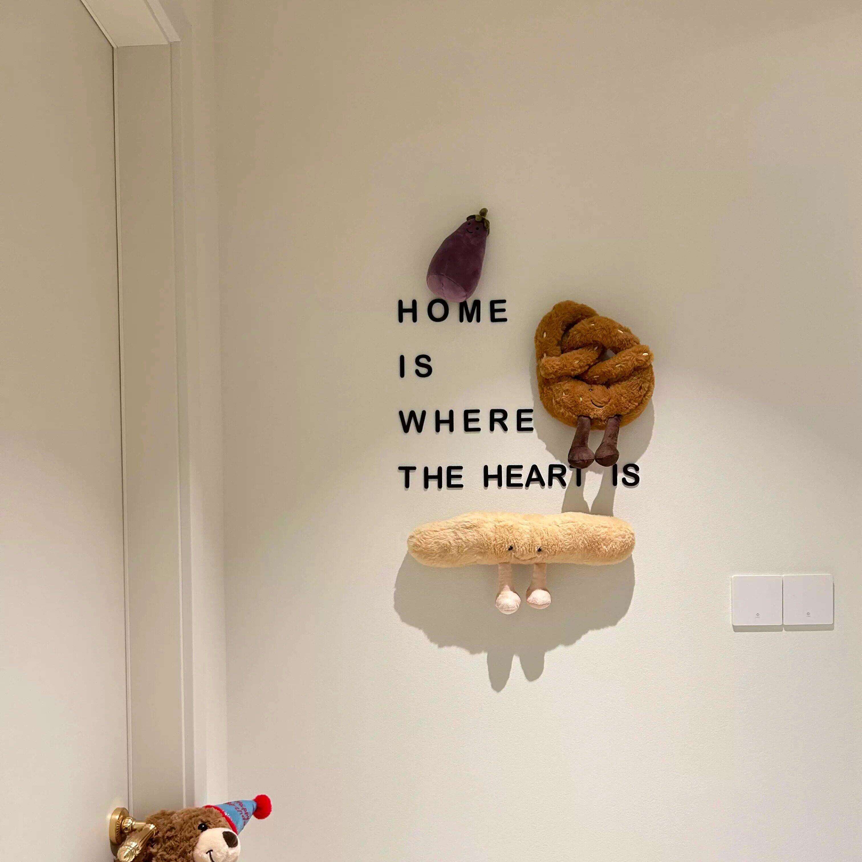 英文字母墙贴客厅背景墙玄关走廊过道装饰HOME IS WHERE THEHEART