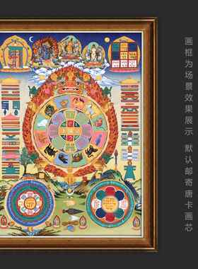定做文殊九宫八图斯巴霍藏唐关卡西客厅墙挂玄背沙发安景装饰卦画