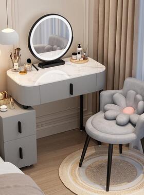 卧室梳妆桌台小户床型轻奢风化妆头PWF货收纳斗柜简约化妆台镜一