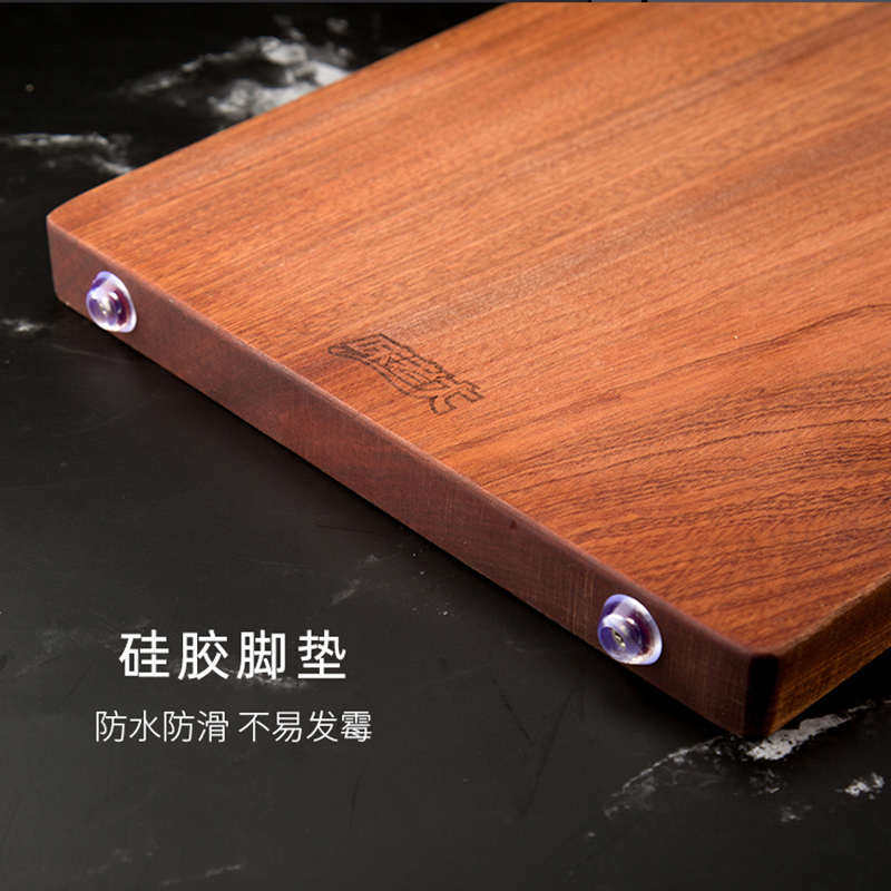 味老大进口乌檀木整木菜板不易发霉家用砧板实木加厚乌檀木菜板