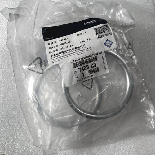 7453C9适用于雪铁龙DS3保险杠装饰件前保险杠罩雾灯框架银色框子