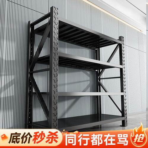 加厚仓储货架多层置物架仓库落地展示架家用超市快递多功能铁架子 - 封面